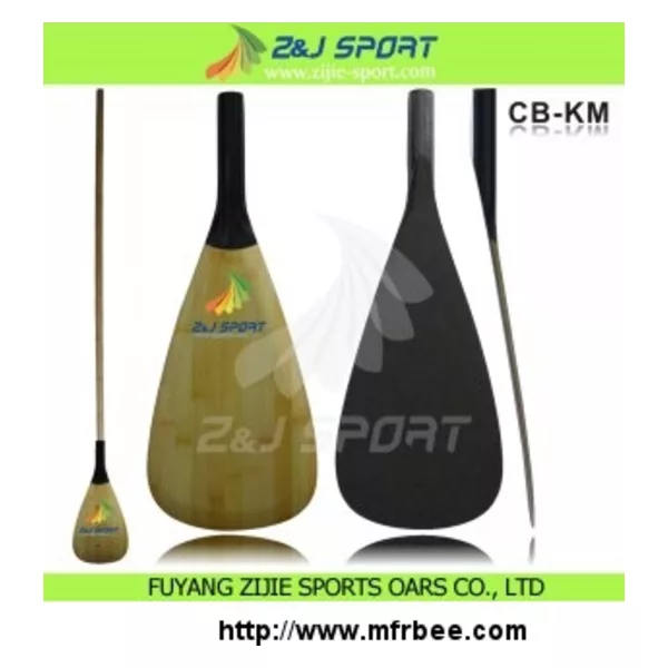 Bamboo Veneer Carbon SUP Paddle   CB-KM