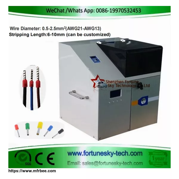 Automatic Wire Threading Stripping Ferrule Crimping Machine