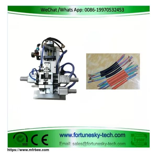 Pneumatic H05VV-F Power Cable Stripping Machine