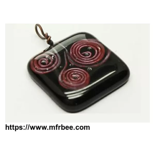 Fused glass on copper  mesh