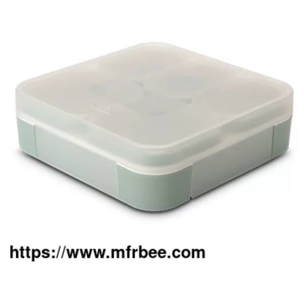 Plastic Ultra-thin Square Bento Lunch Box with Lid