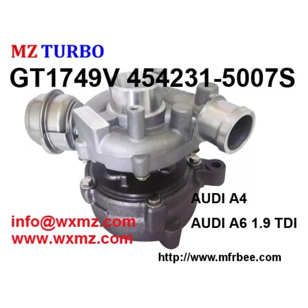 MZ Turbocharger Discount GT1749V 454231-5007S for AUDI A4