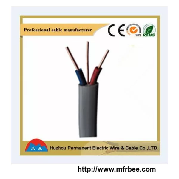 Twin earth PVC Insulated Flat Cable
