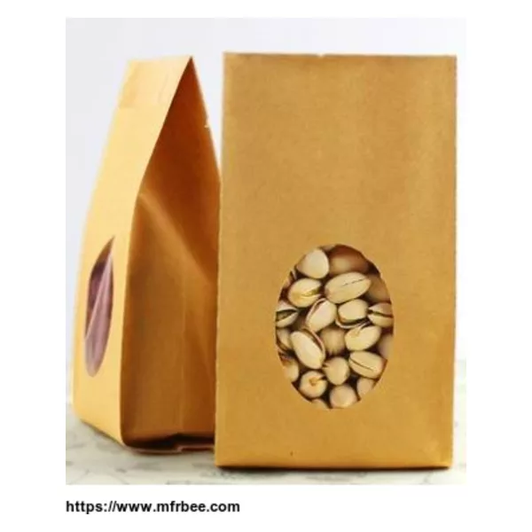 Paper Plastic Take Out Flat Bottom Bags