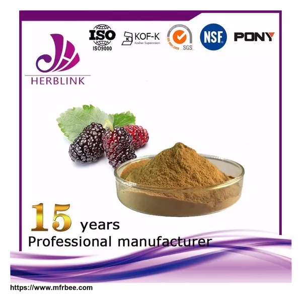 Mulberry Extract Anthocyanin 25%, 1-DNJ 1.0%