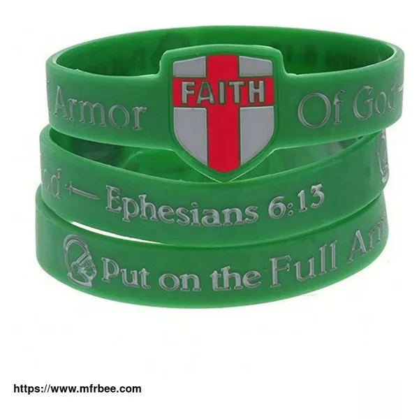 Armor of God Silicone Bracelets Wristband Wholesale