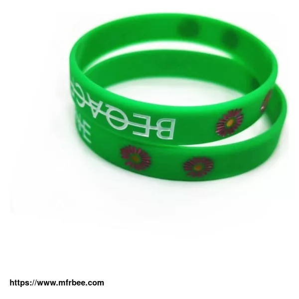 Green Rubber Bracelets/Silicone Wristbands Bulk