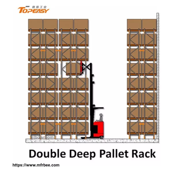 warehouse double deep pallet storage rack