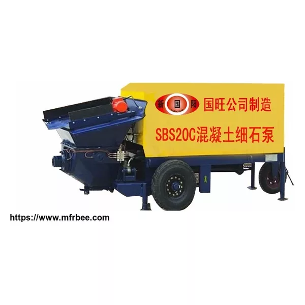 Concrete conveying pump