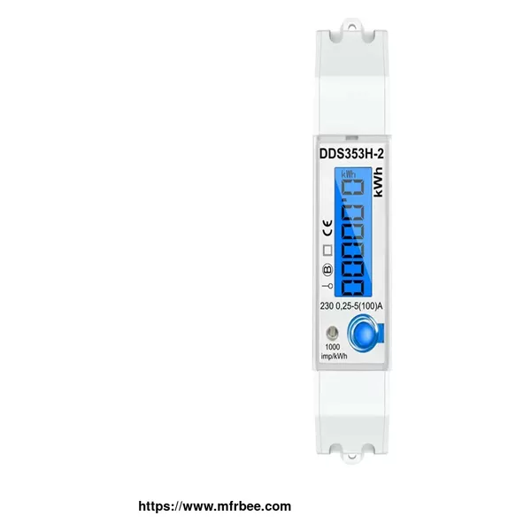 Phase Din Rail Electricity Power Consumption Energy Watt Meter
