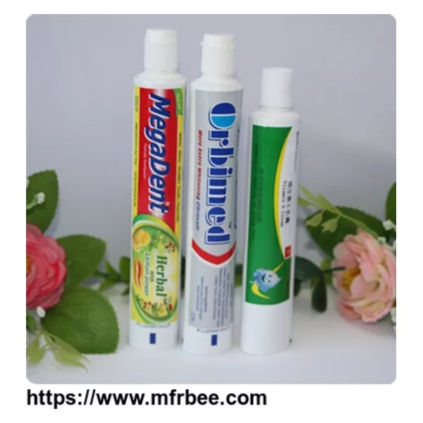 Empty Laminated Aluminum-Plastic Packaging Toothpaste Tube