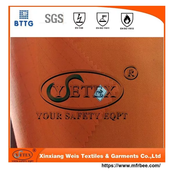 ysetex EN11612 Xinxiang weis industry flame retardant canvas fabric