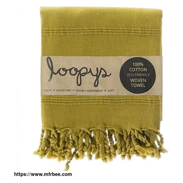 Buy Olive Lime Green Stonewash Turkish Towel Online