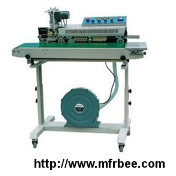 DBF-1000 continuous sealing machine with air filling