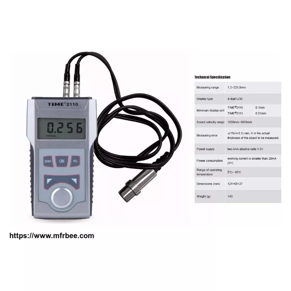 Portable Digital Ultrasonic Thickness Gauge TIME®2110/2113