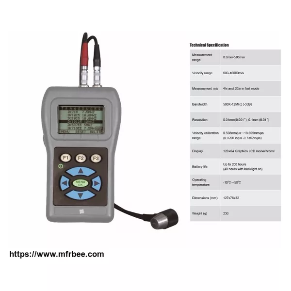 Portable Echo-echo Ultrasonic Thickness Tester TIME®2430
