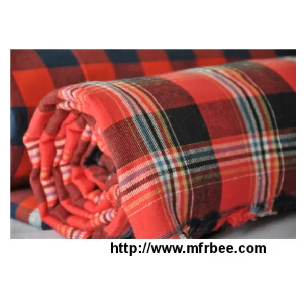 Fashion shirt garment 100% cotton yarn dyed fabric