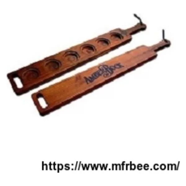 Amber Bock Beer Tasting Paddle With 6 Holes DY-TP8