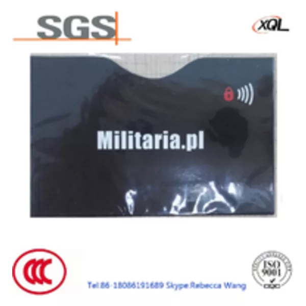 0.1 mm thickness customized design anti-theif credit card sleeves