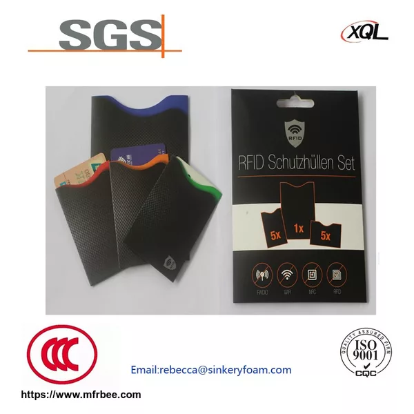 Durable RFID shielding ABS plastic card holder as Christmas gift