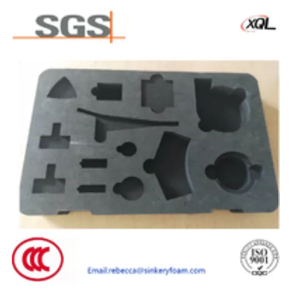 Customized shape conducting high temperature resistant EVA foam tray