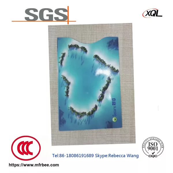 Customized printing anti-radiation RFID shielding credit card holder