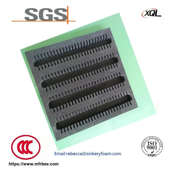 Customized Black ESD Conductive XPE Foam Packing Tray