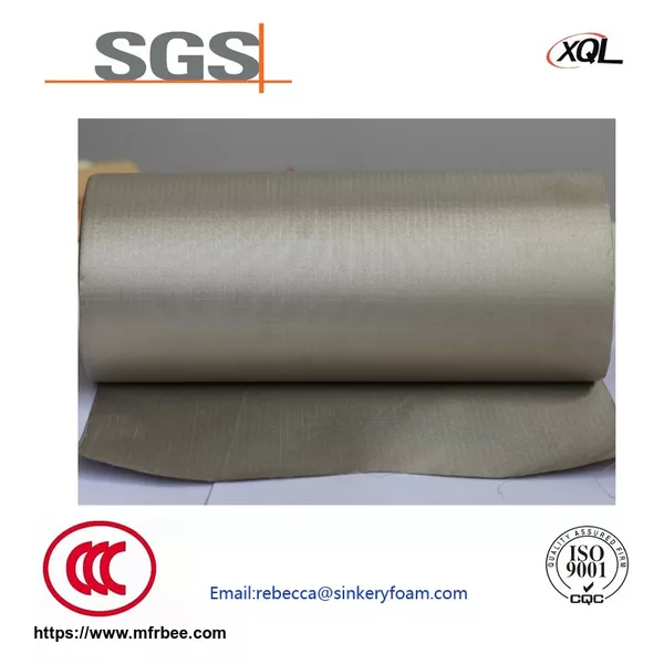 Black silver fiber rfid blocking shielding conductive fabric