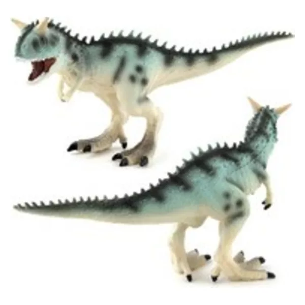Plastic dinosaur blue carnotaurus toy