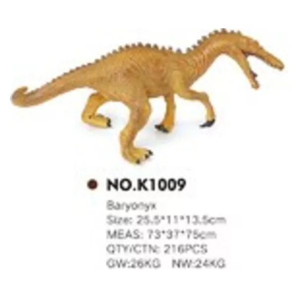 The latest pvc toy dinosaur baryonyx for children