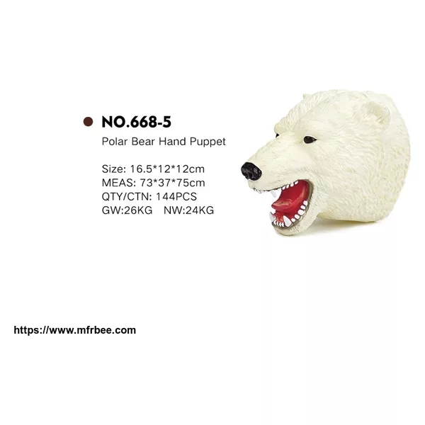 The latest polar bear hand puppets for children