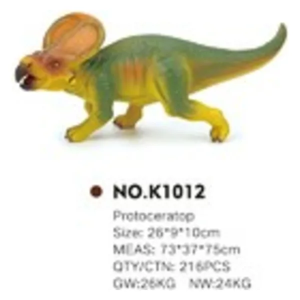 The latest pvc toy dinosaur styracosaurus for children