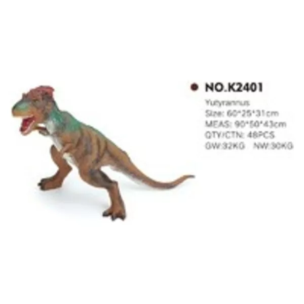 The latest pvc toy dinosaur yutyrannus for children