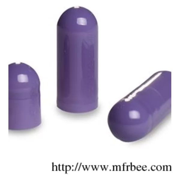 Purple Halal Gelatin Capsules Size 00