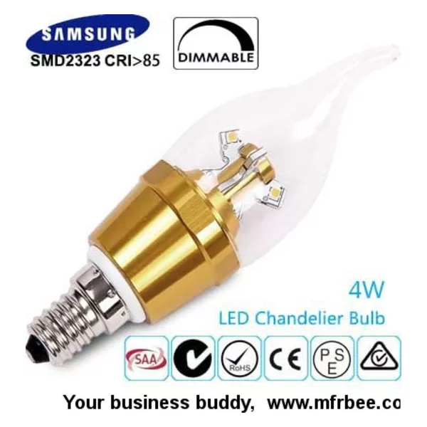 LED Clear 4W E14 Warm White Candle Lamp