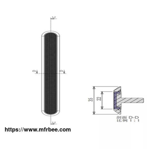 SS Tactile Strip with PU Insert