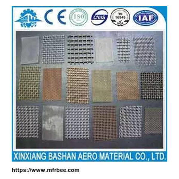 High quality  plain weave stainless steel screening wire mesh