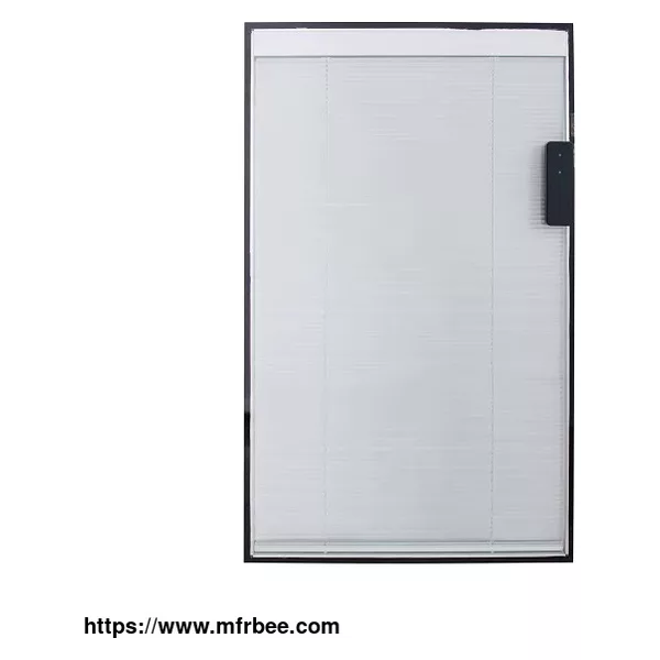 Rechargeable motorized hollow shutter glass
