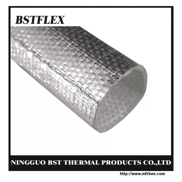 BST-ALFWS heat reflective aluminum coated fiberglass woven sleeve