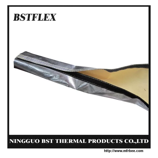 Heat Reflective Aluminum Aramid Sleeve with Velcro