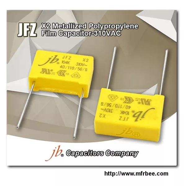 JFZ - X2 Metallized Polypropylene Film Capacitor (310VAC)