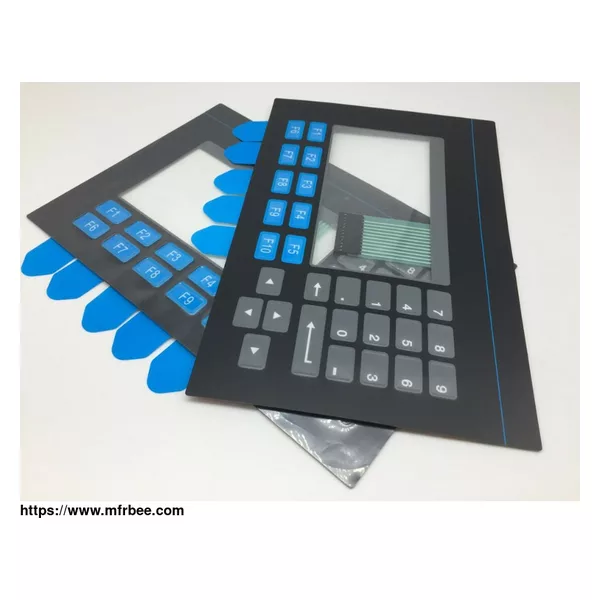 Membrane Switch Panel with Label Strip Insert
