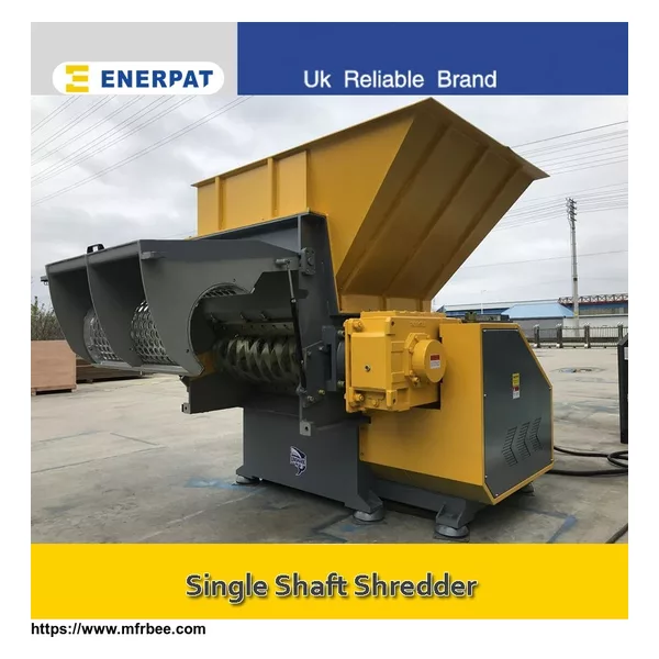 Single shaft solid waste shredder machine for sale