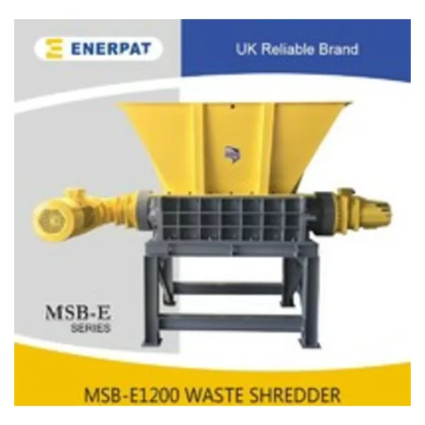 electronic waste two shaft shredder machine