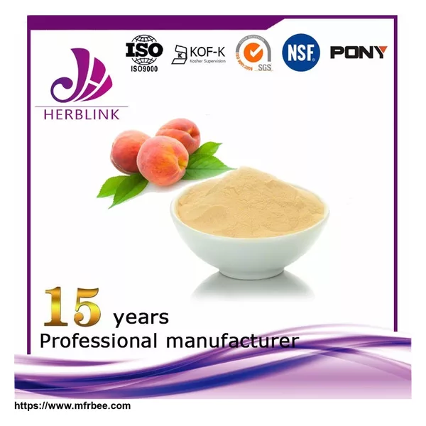 Peach fruit powder