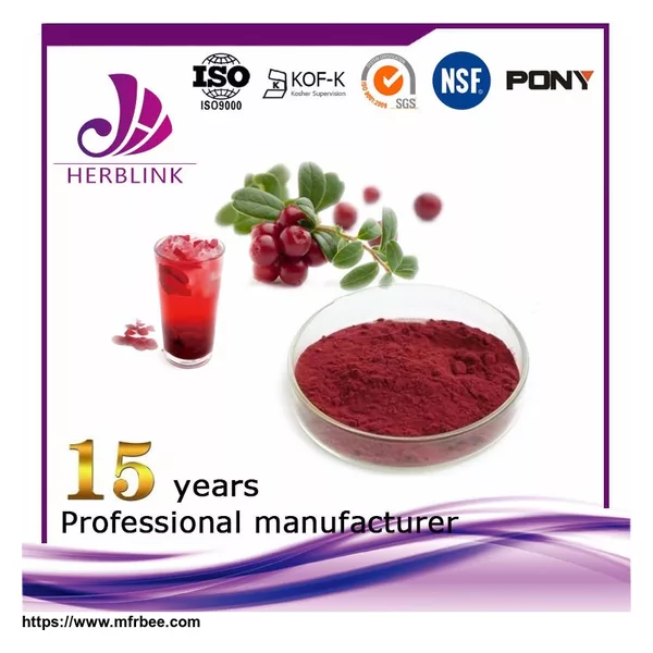 for supplement Proanthocyanidins Antioxidation Cranberry fruit powder