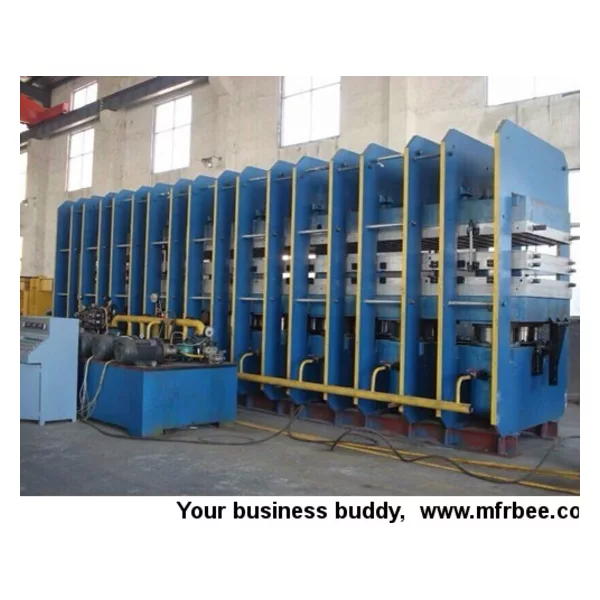 Platen press line