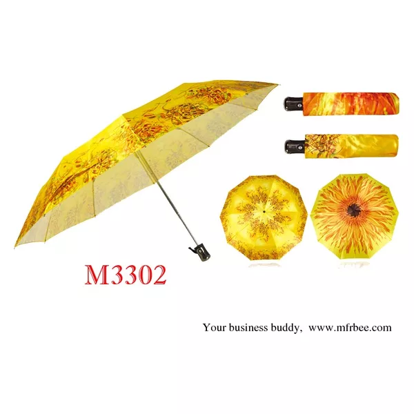 3 fold auto open and auto colose umbrella