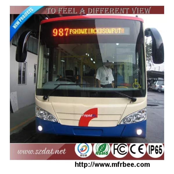 Bus led screen front board P8.2 single red
