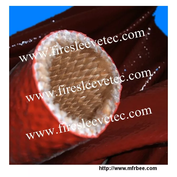 Silicone coated fiberglass fire sleeve